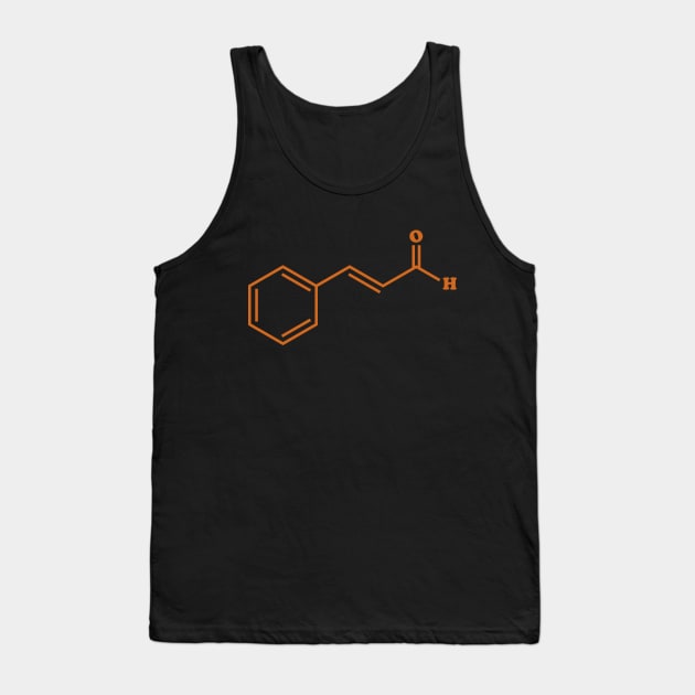 Cinnamon Cinnamaldehyde Molecule Chemical Formula Tank Top by tinybiscuits